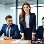 자치행정사 자격증 인식 - **"The Strategic Administrator in Action"**
A dynamic, 30-something professional woman with a co...